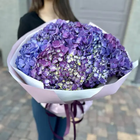 Amethyst Dream, purple hydrangea bouquet, Aroma Flowers Las Vegas