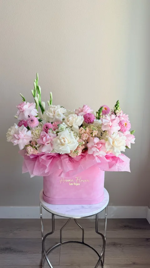 Blush Garden Bloom Box, another angle