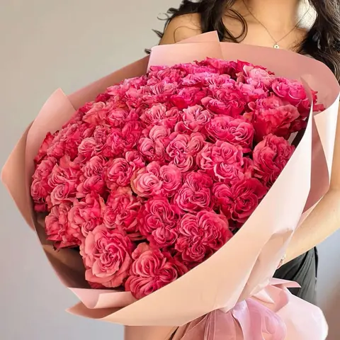 The Blushington Bloom, 50 pink roses, Aroma Flowers Las Vegas
